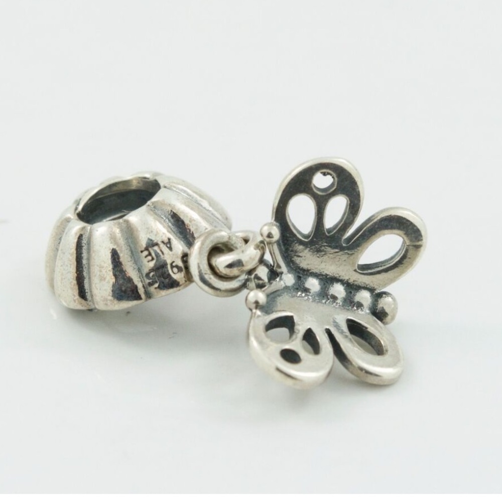 Pandora butterfly Silver Charm